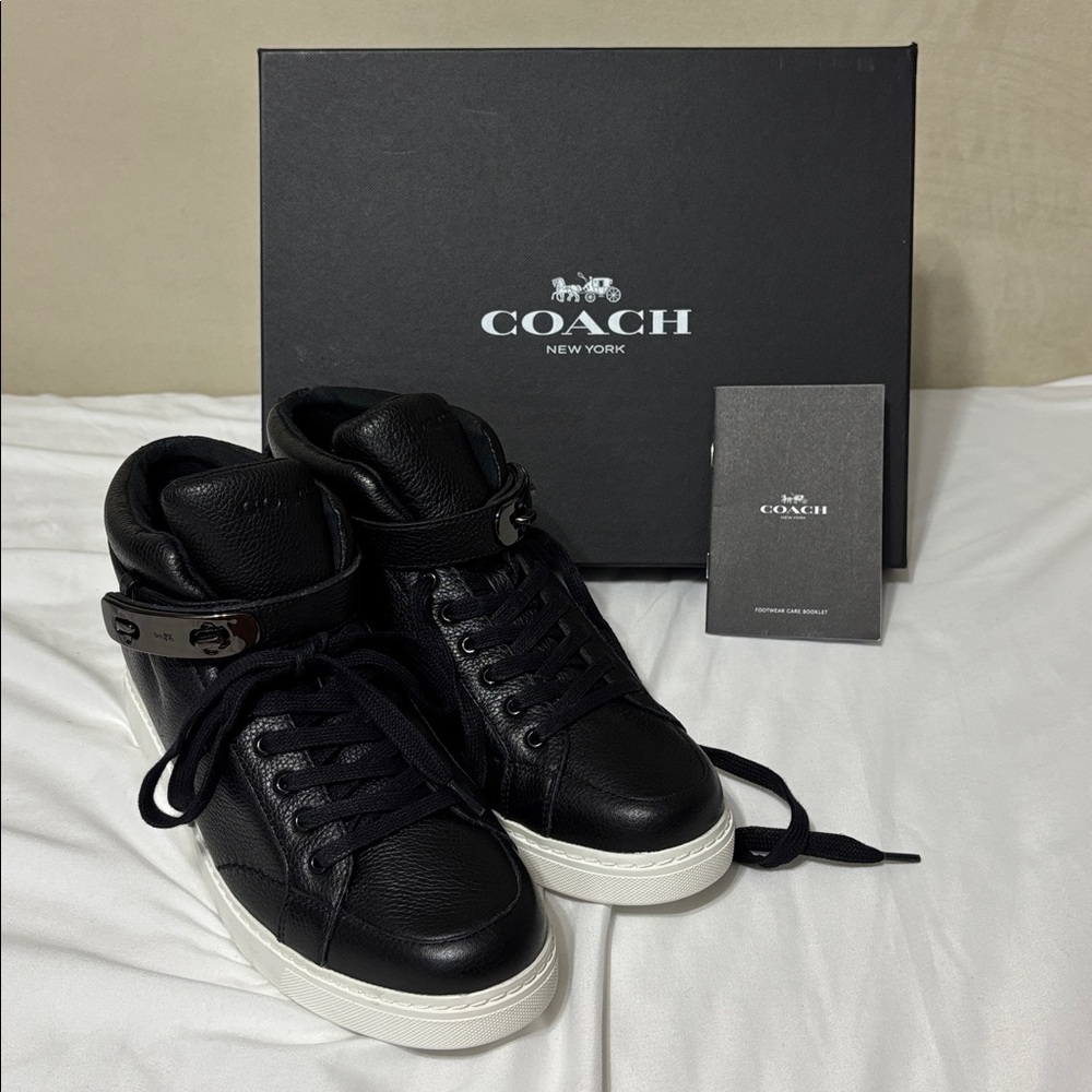 Coach Black Leather High-Tops